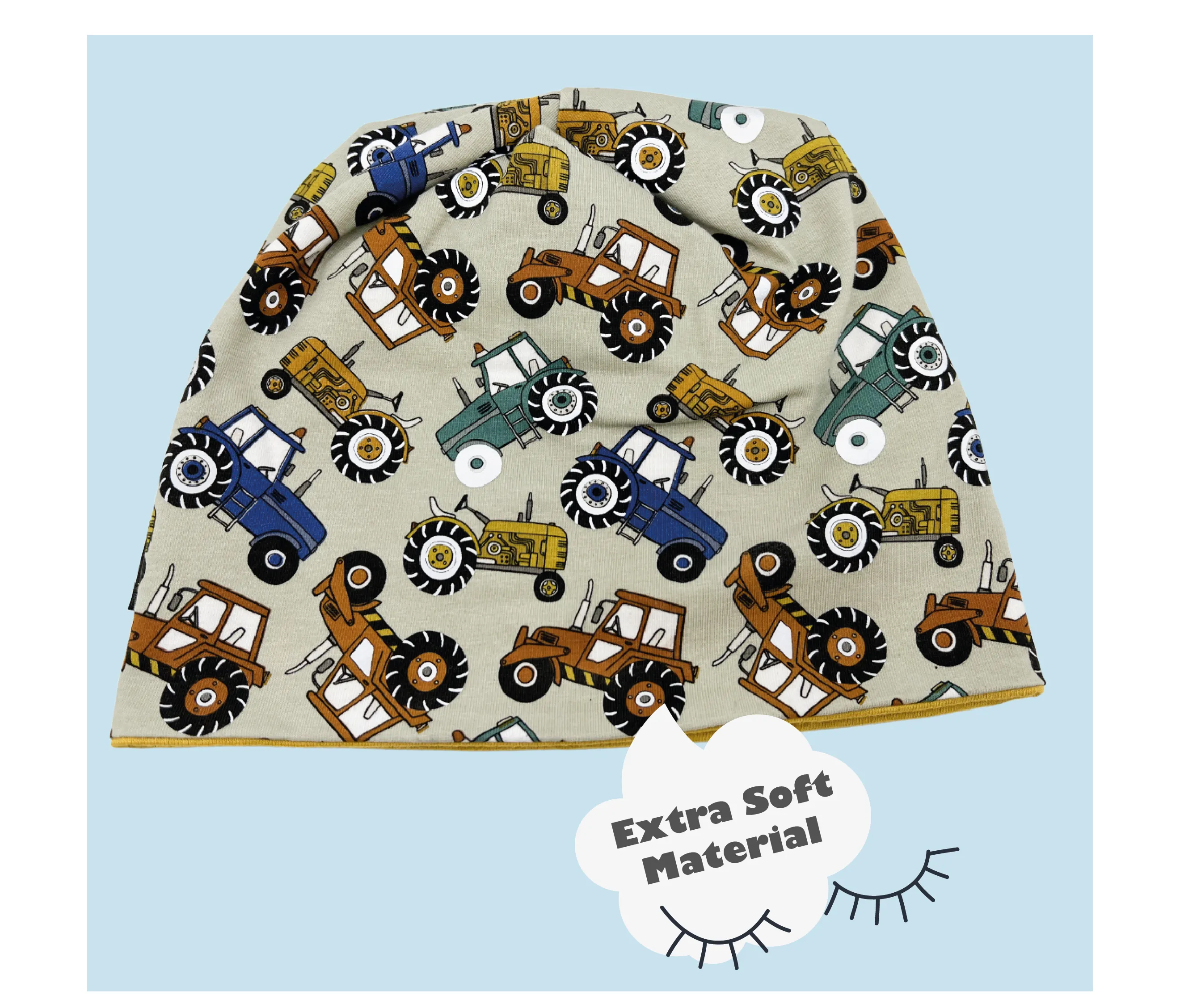360° Reflector Beanie & Loop – Tractor - Jersey inside