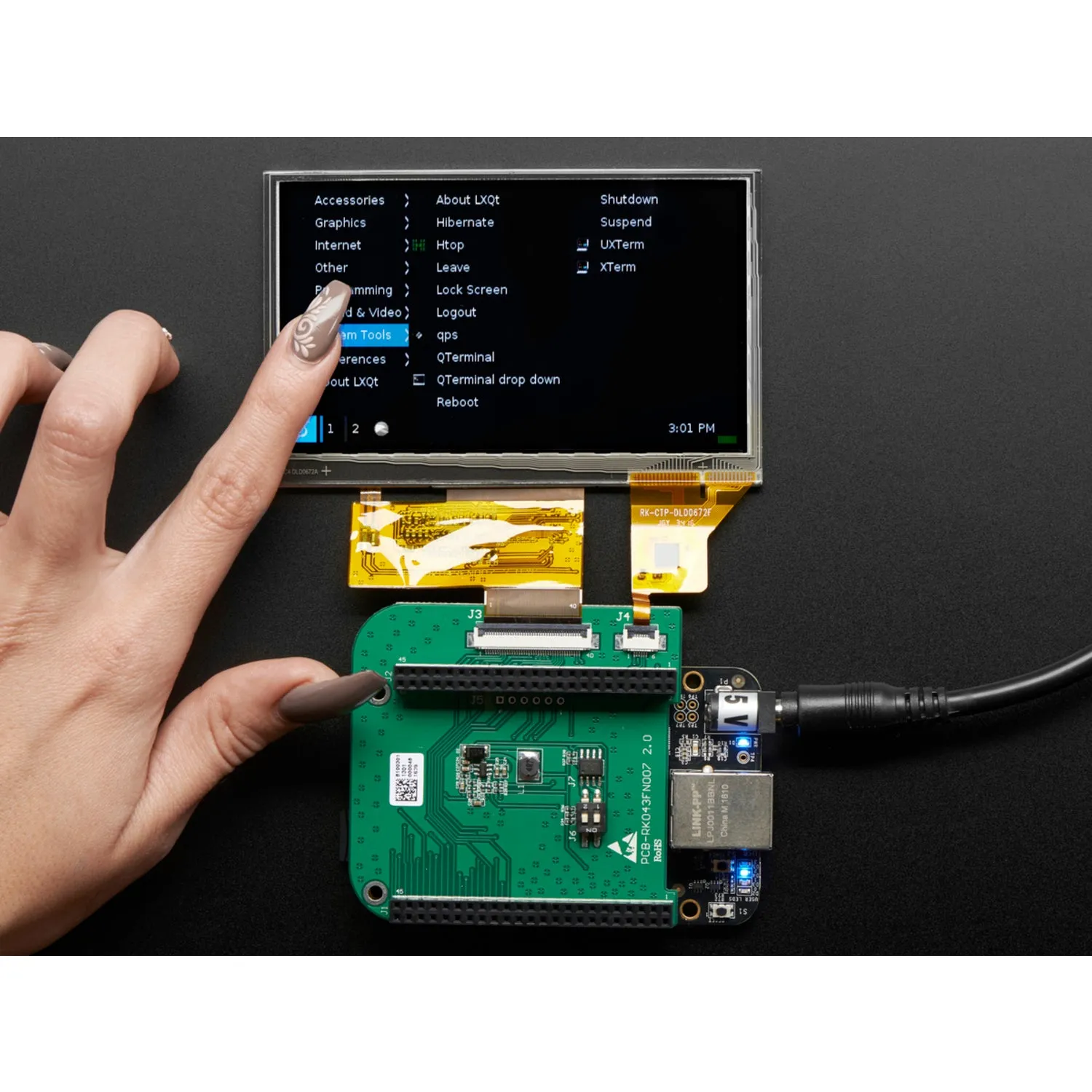 4.3 LCD Capacitive Touchscreen Display Cape for BeagleBone
