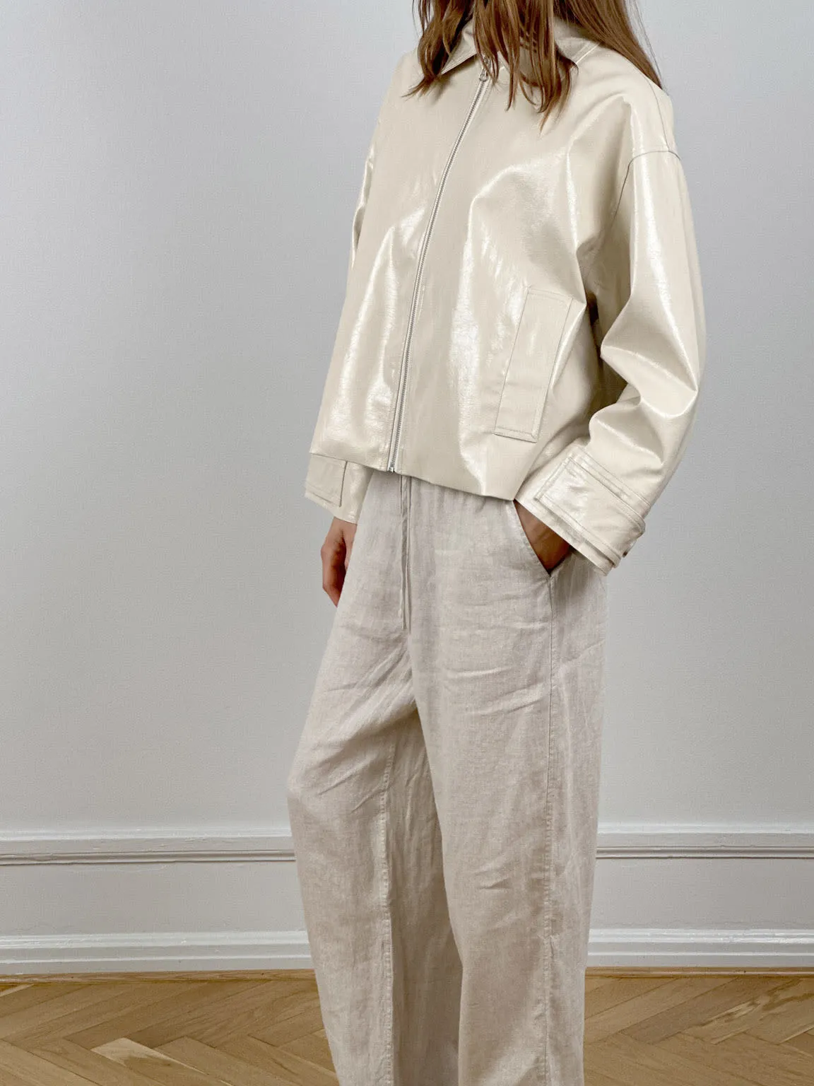 ANDY VEGAN JACKET  - CREME