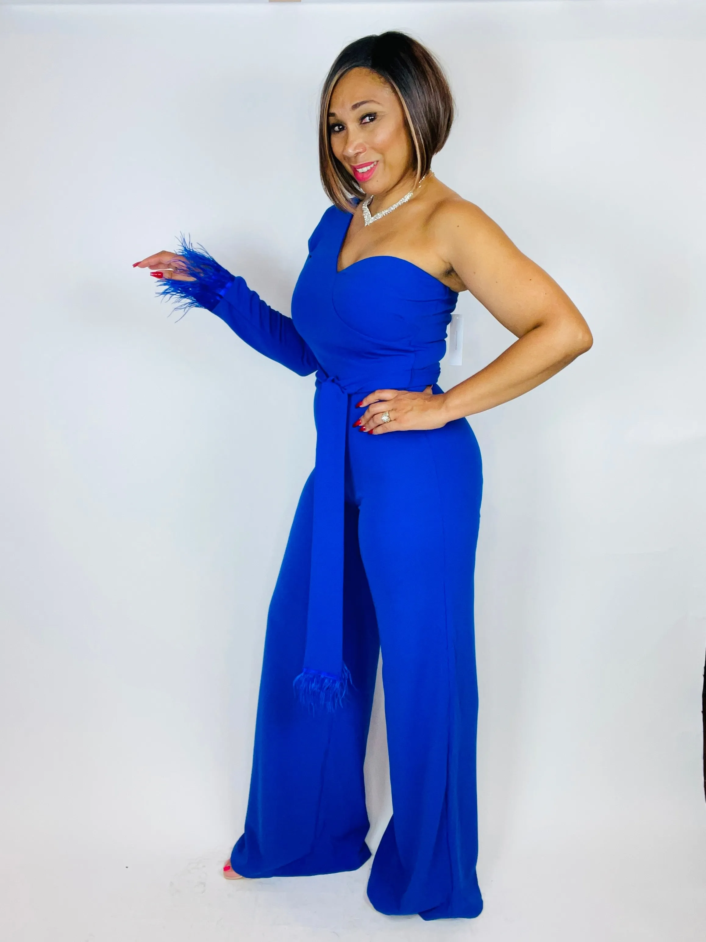 Ayana Feather Jumpsuit