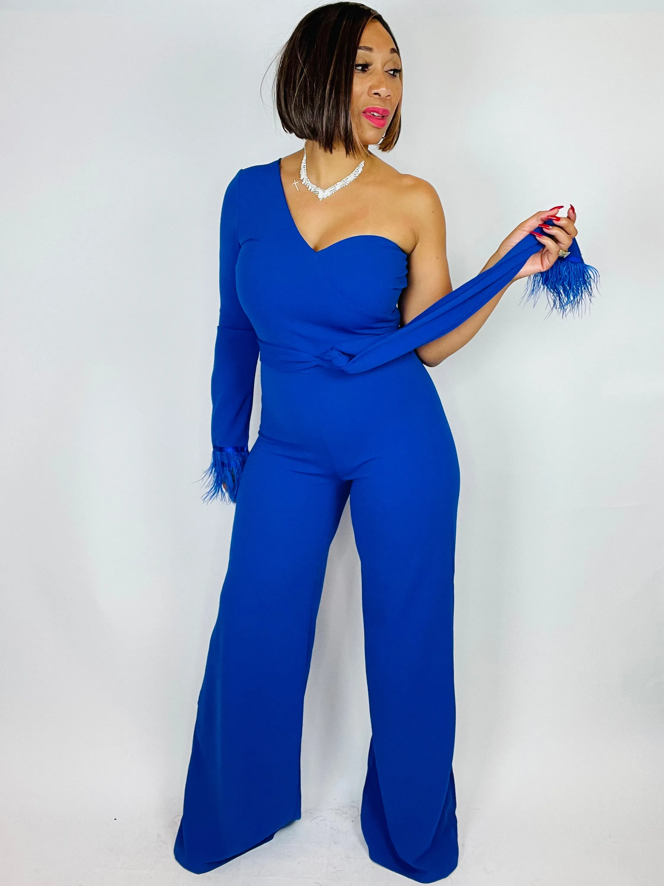 Ayana Feather Jumpsuit