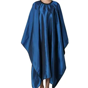 Barber Cape, Iusmnur Professional Hair Salon Cape with Adjustable Metal Clip, Shampoo Hair Cutting Cape for Barbers and Stylists - 55 x 63 inches (Blue) Blue