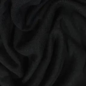 Black Bamboo/Merino Wool Stretch Fleece Fabric