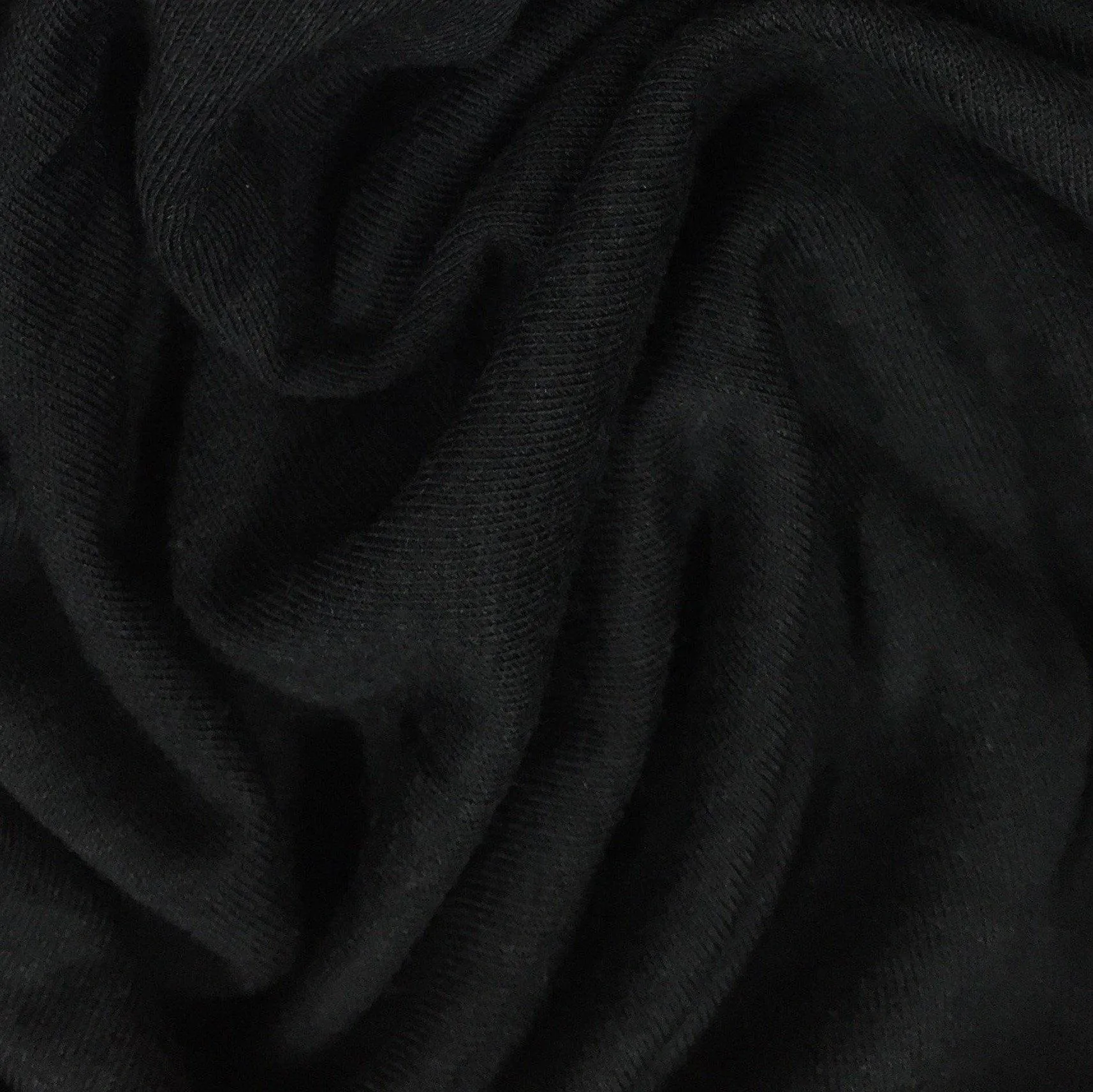 Black Bamboo/Merino Wool/Spandex Jersey Fabric
