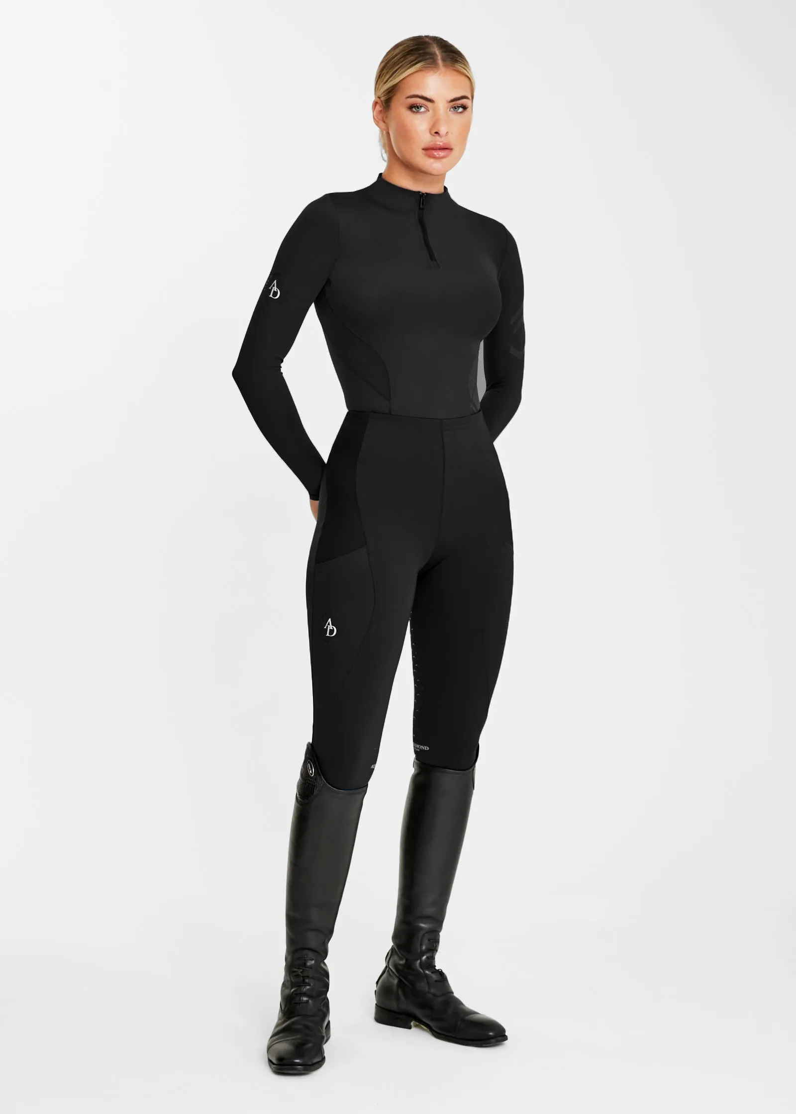 Black Icon Riding Leggings