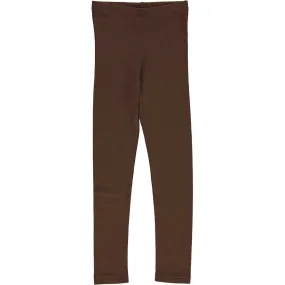 Brown Mist Merino Wool Leggings