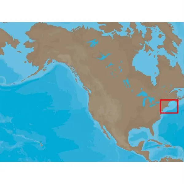 C-MAP NT  NA-C313 - Muscongus Bay-Cape May: Bathy - Furuno FP-Card