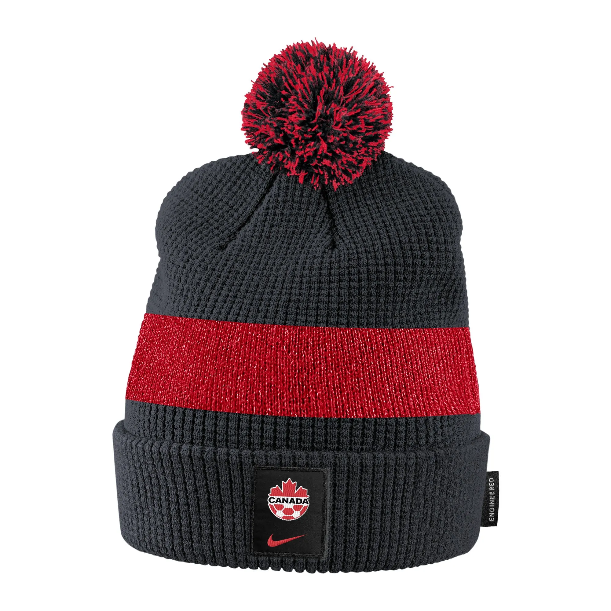 Canada Soccer National Team Nike Cuffed Pom Knit Toque - Red/Black