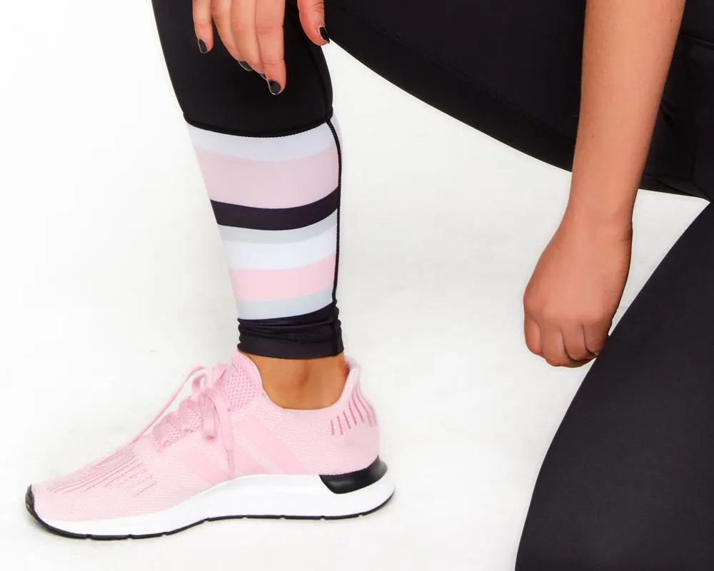 Candy Stripe Full Length Leggings (Pink)