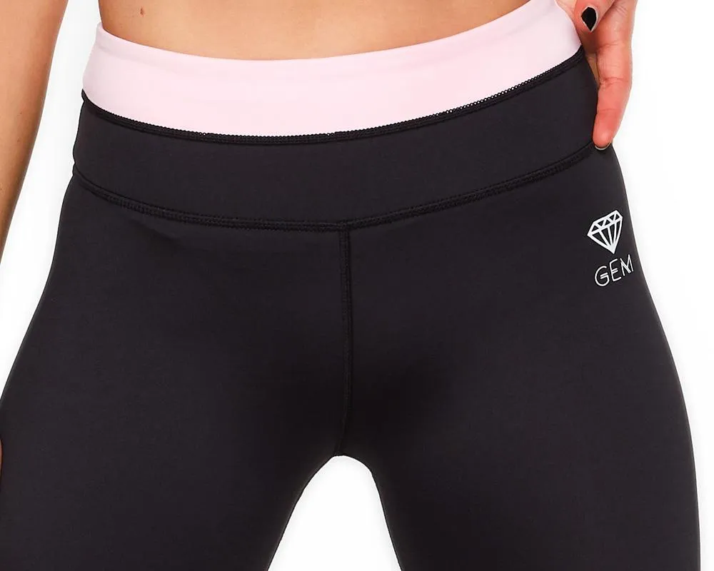 Candy Stripe Full Length Leggings (Pink)
