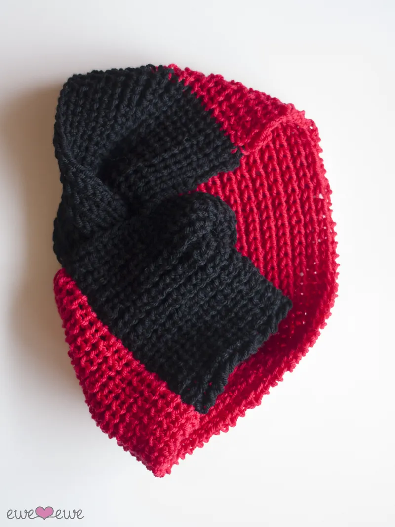 Cardinal Cowl PDF Infinity Scarf FREE Knitting Pattern