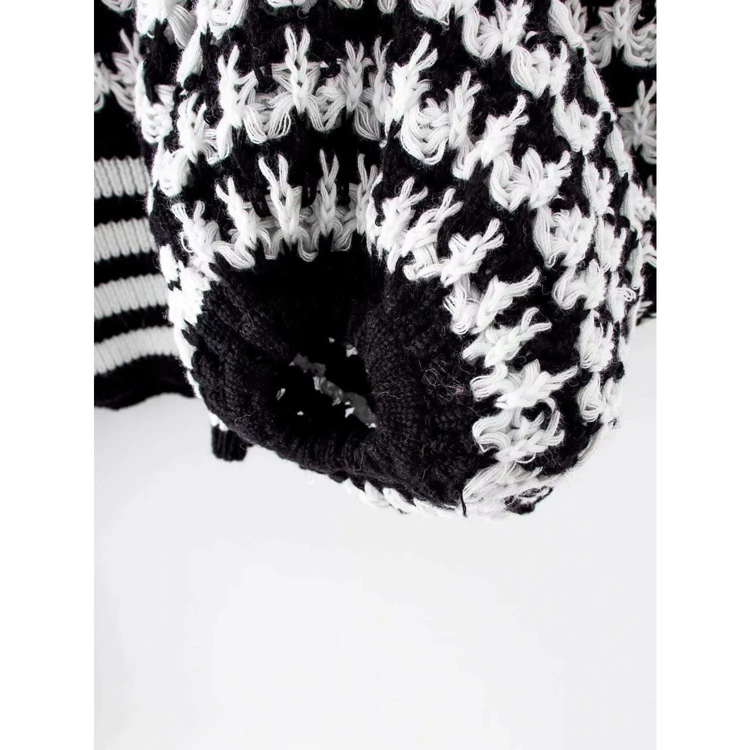 Casual Knitted Cropped Sweater