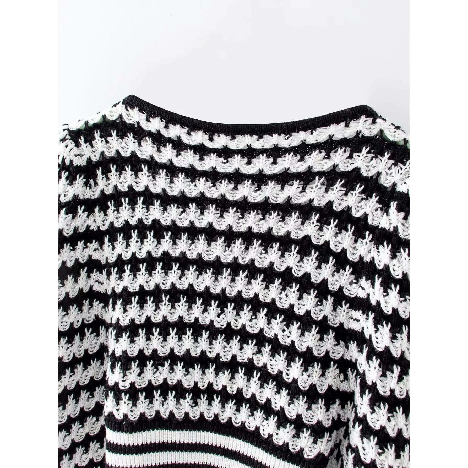 Casual Knitted Cropped Sweater