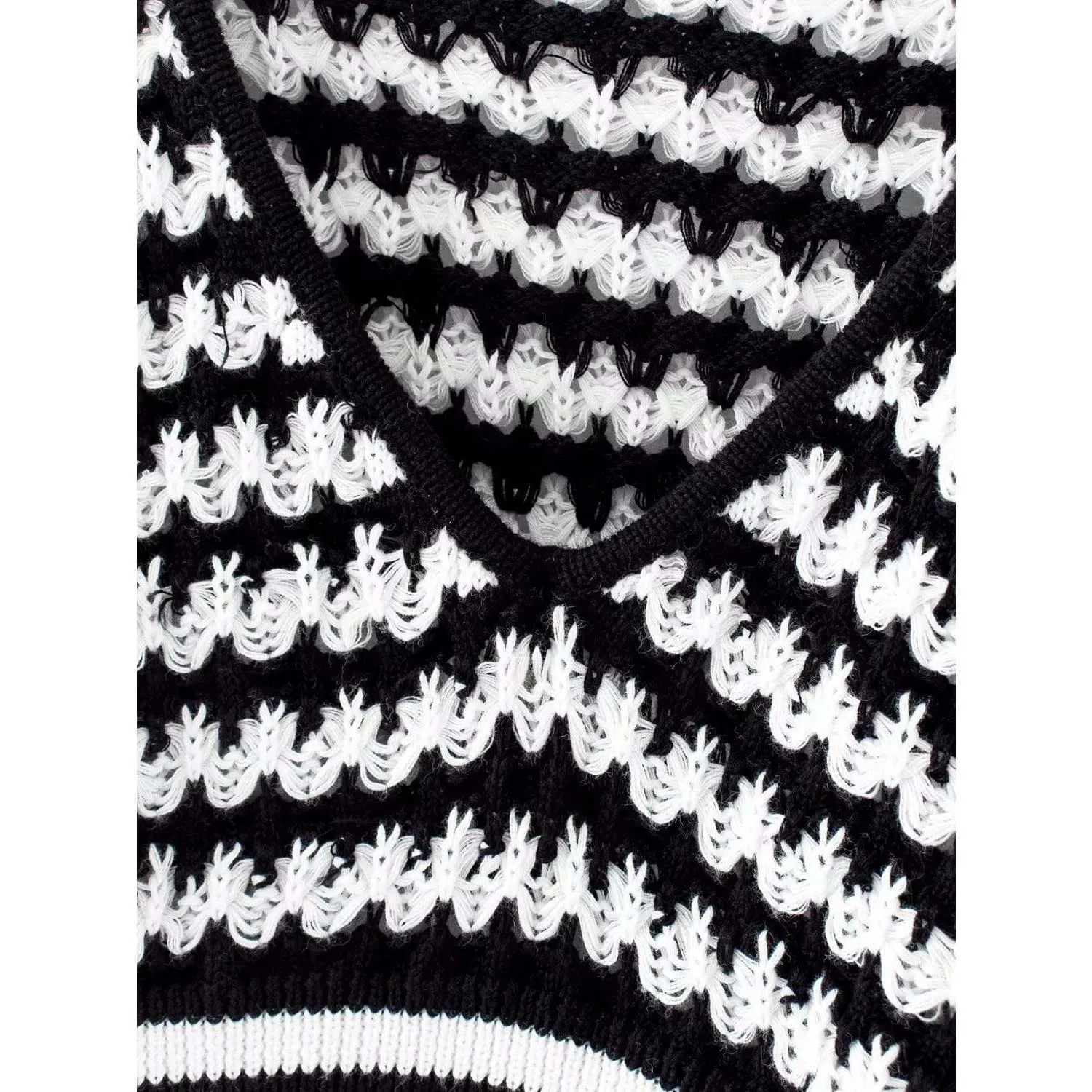 Casual Knitted Cropped Sweater