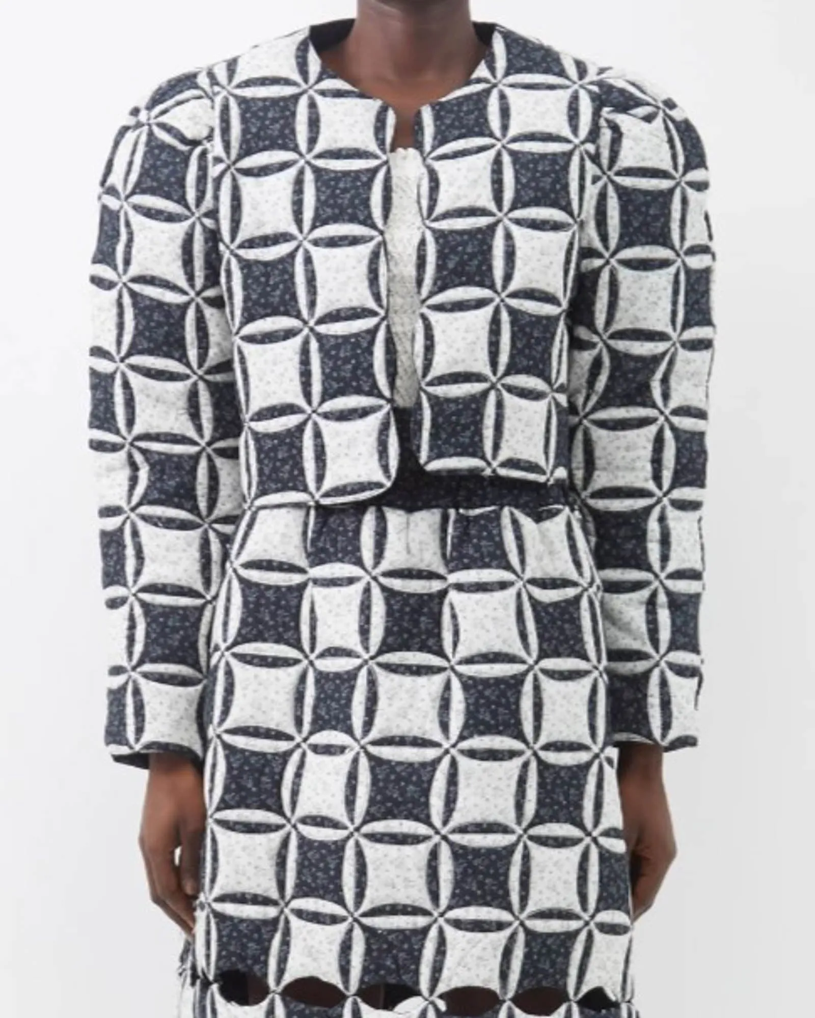 ''Catalina'' floral-print quilted-cotton jacket