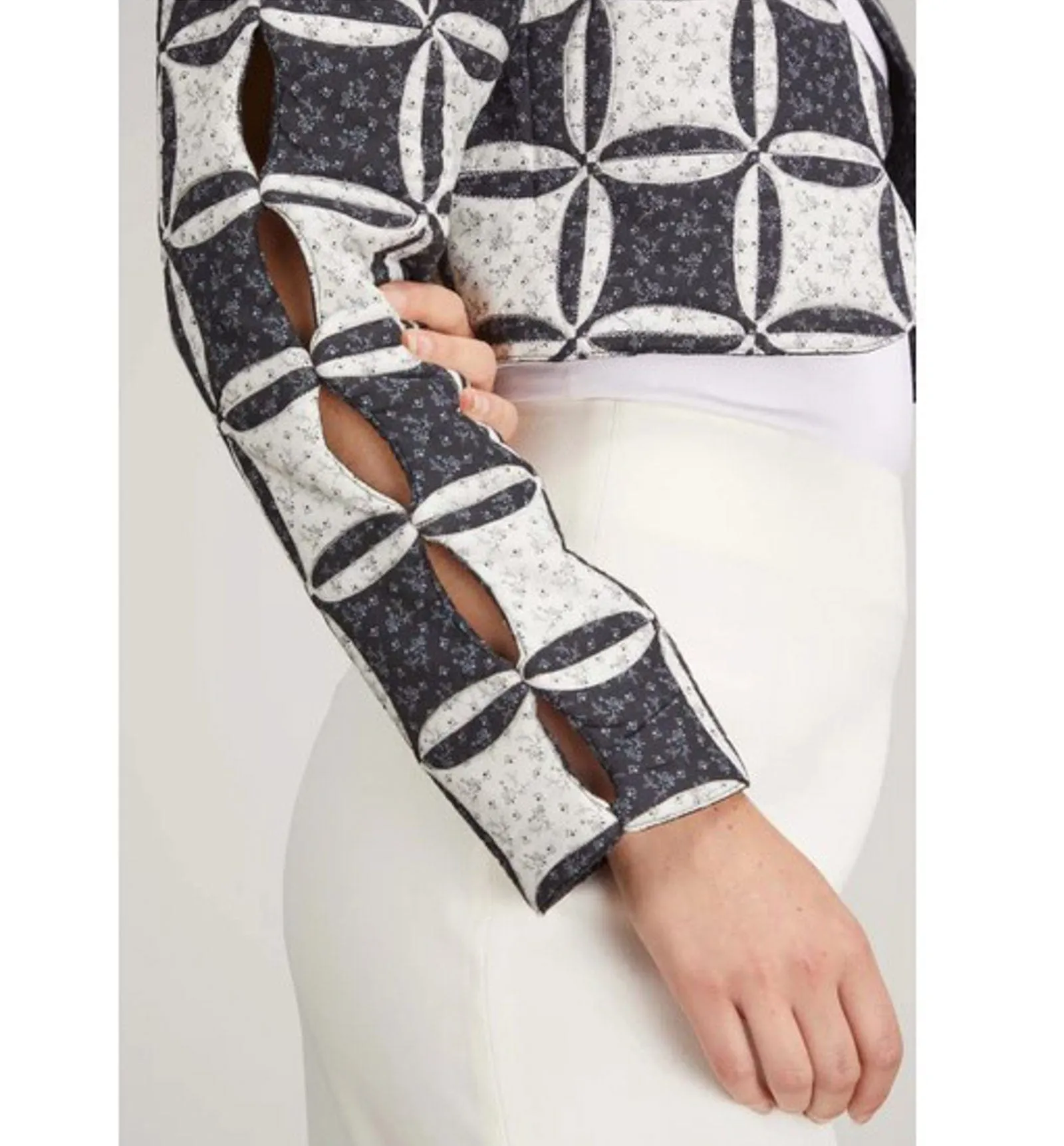 ''Catalina'' floral-print quilted-cotton jacket