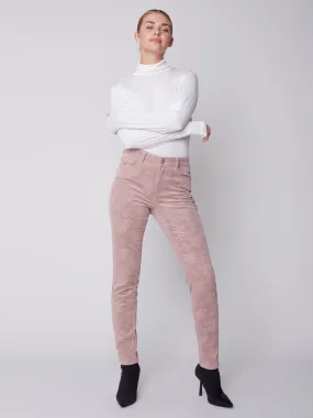 Charlie B Fall 2023-C5370P-729B-Corduroy Pant-Powder