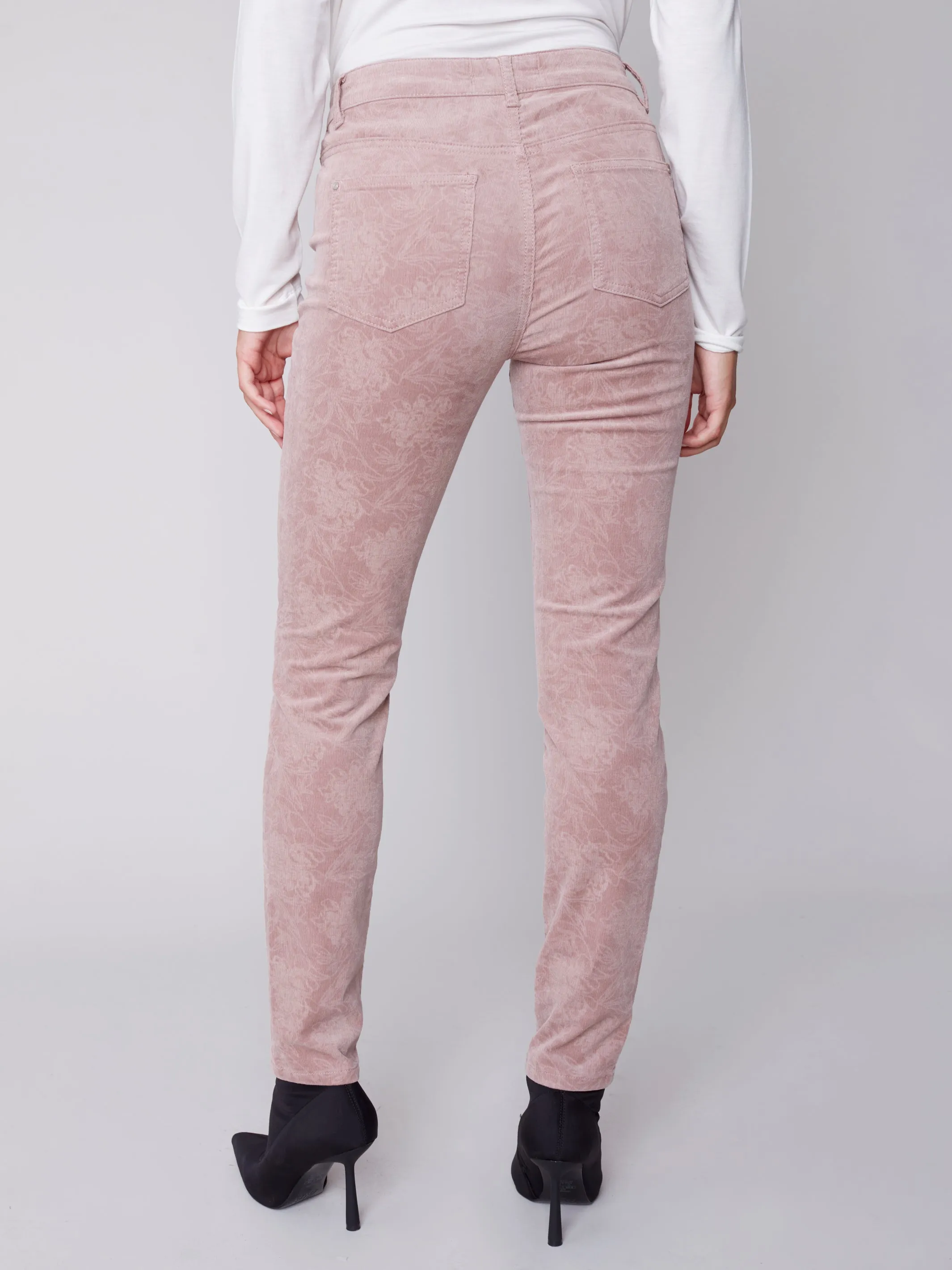 Charlie B Fall 2023-C5370P-729B-Corduroy Pant-Powder