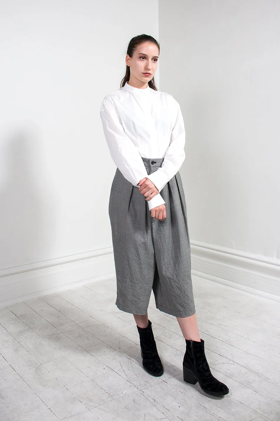 Check Cropped Pant