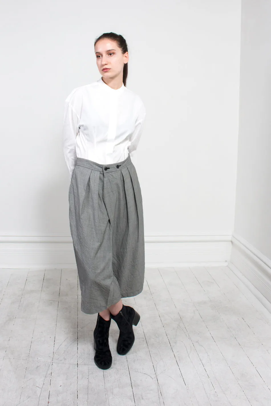 Check Cropped Pant