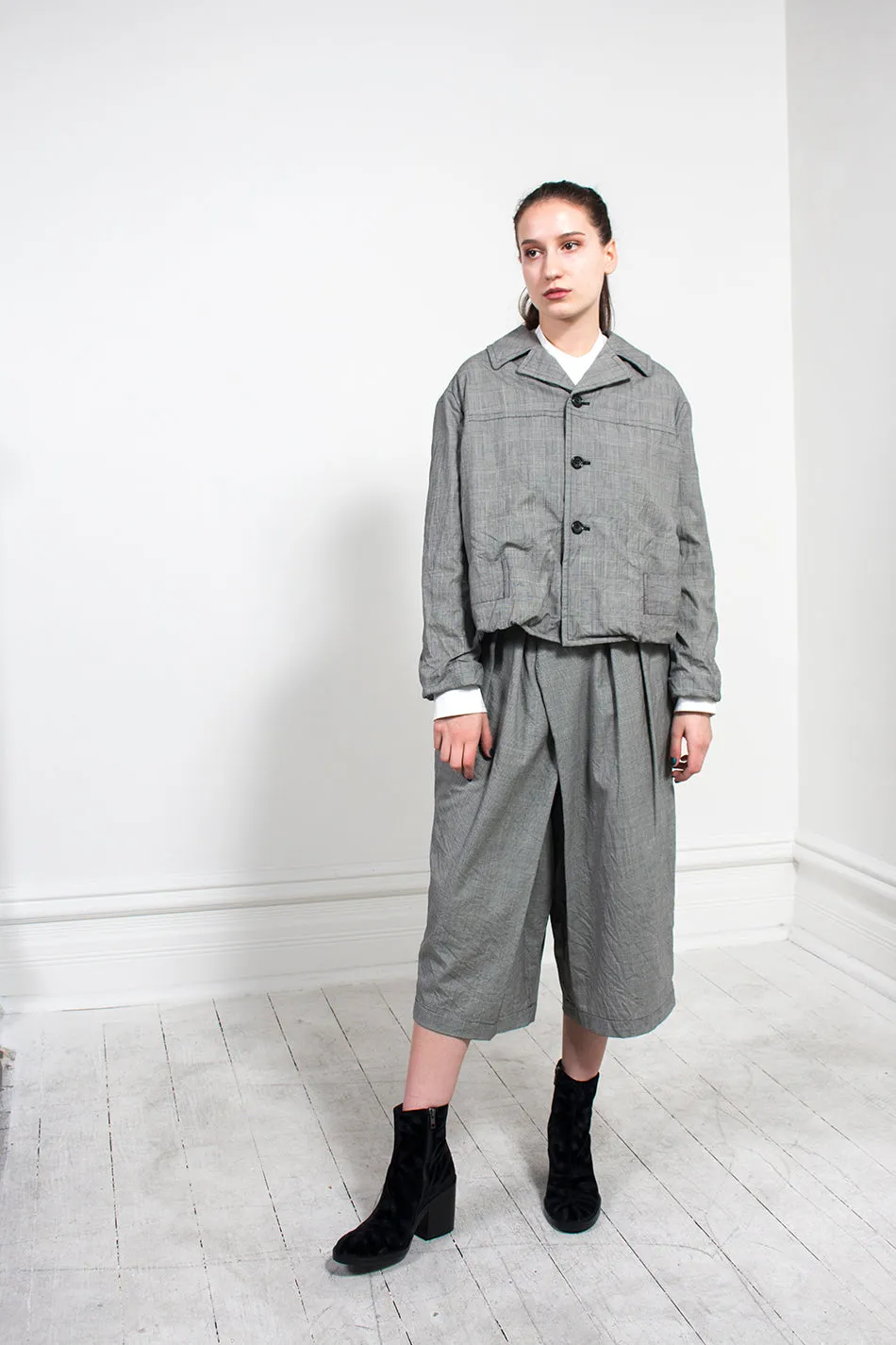 Check Cropped Pant