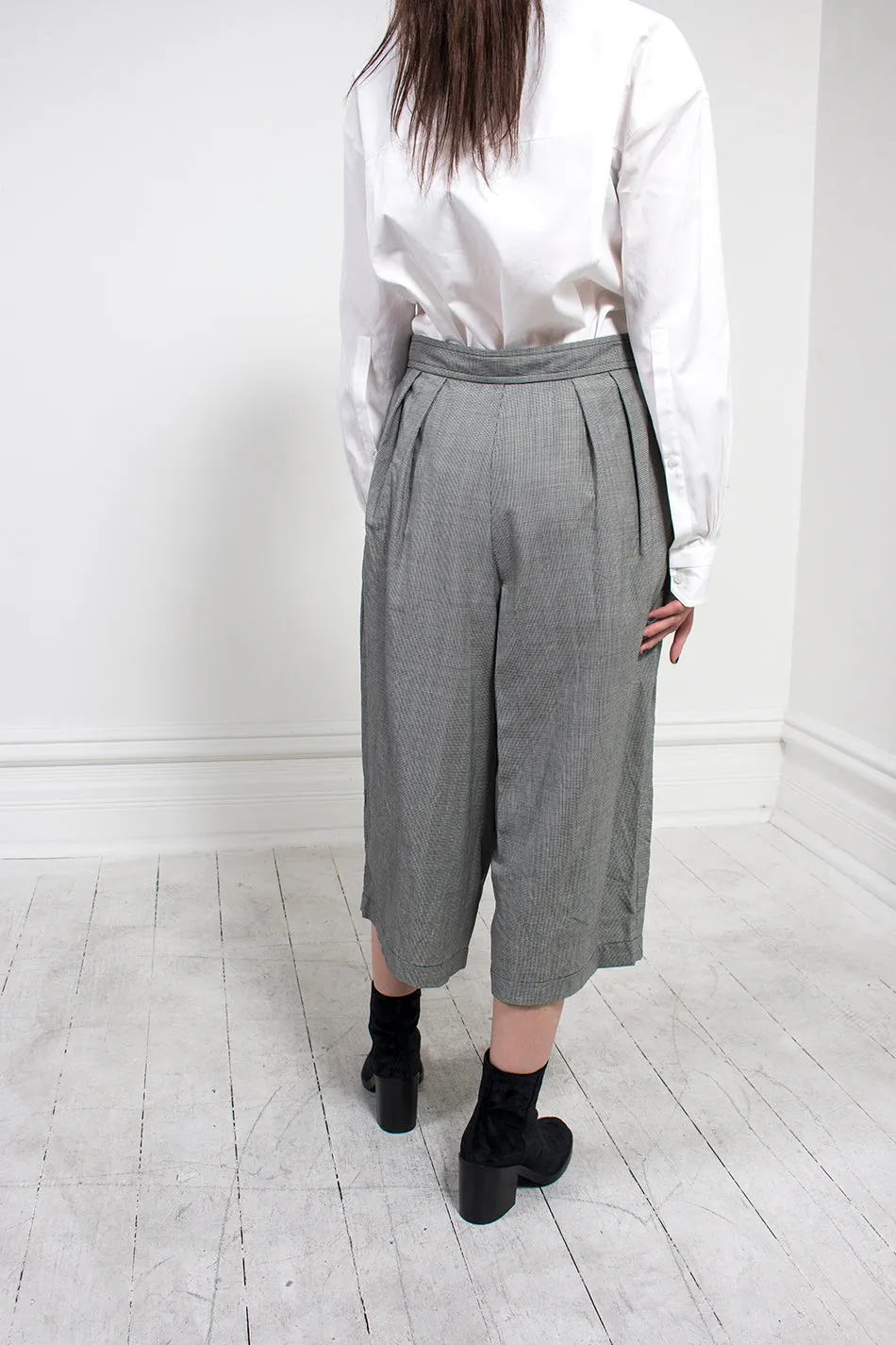 Check Cropped Pant