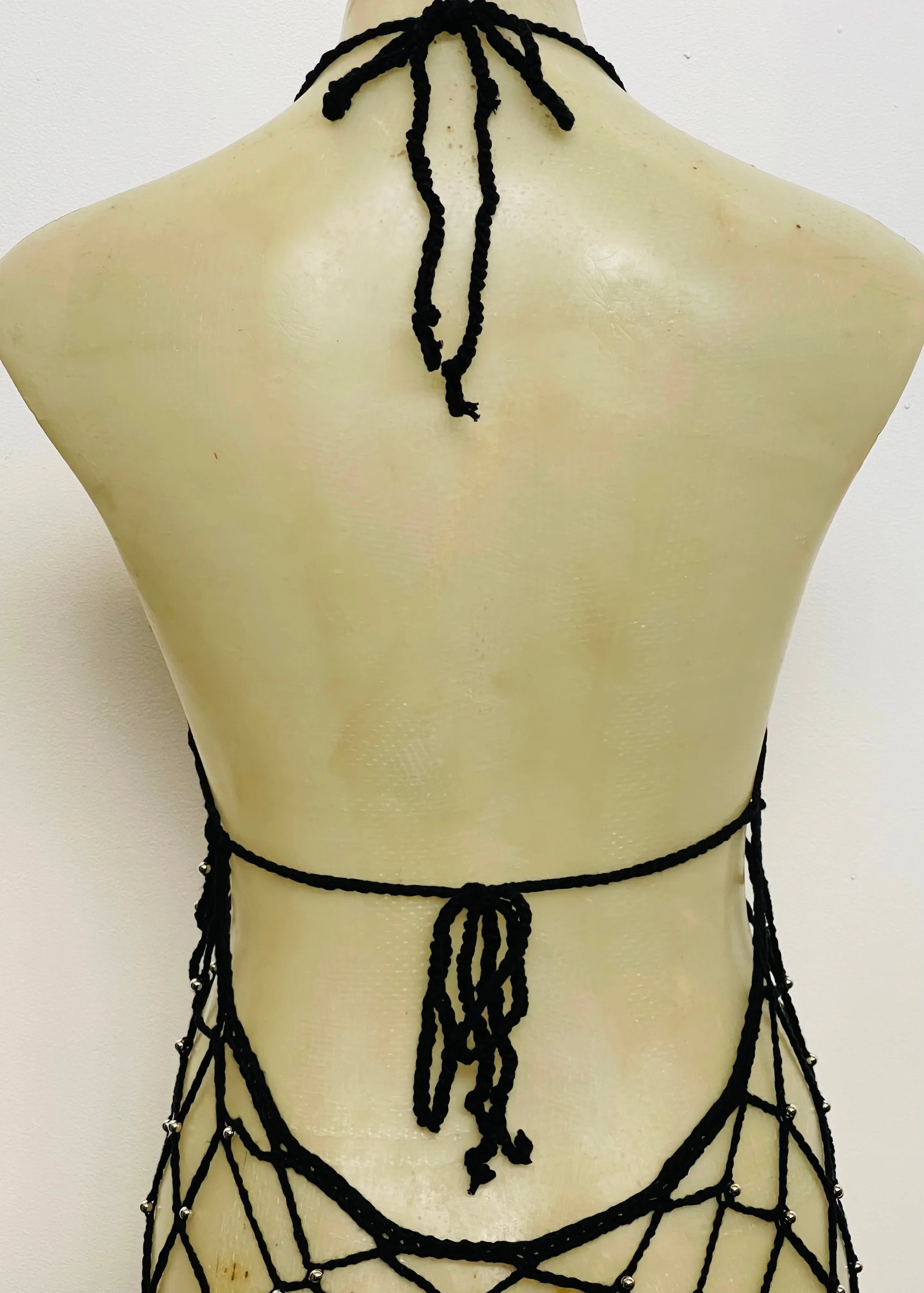 Crochet Embellished Flared Jumpsuit