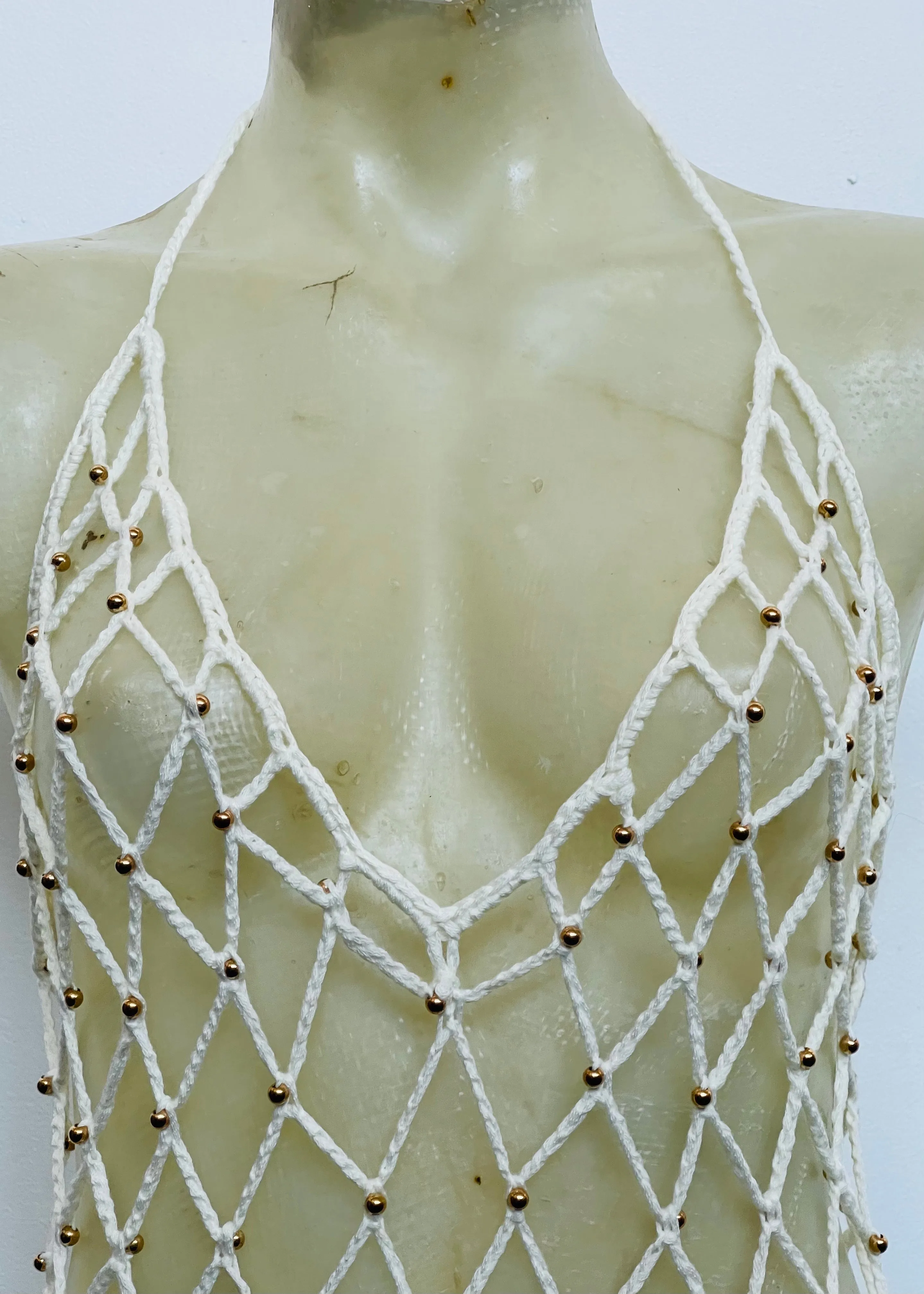 Crochet Embellished Flared Jumpsuit