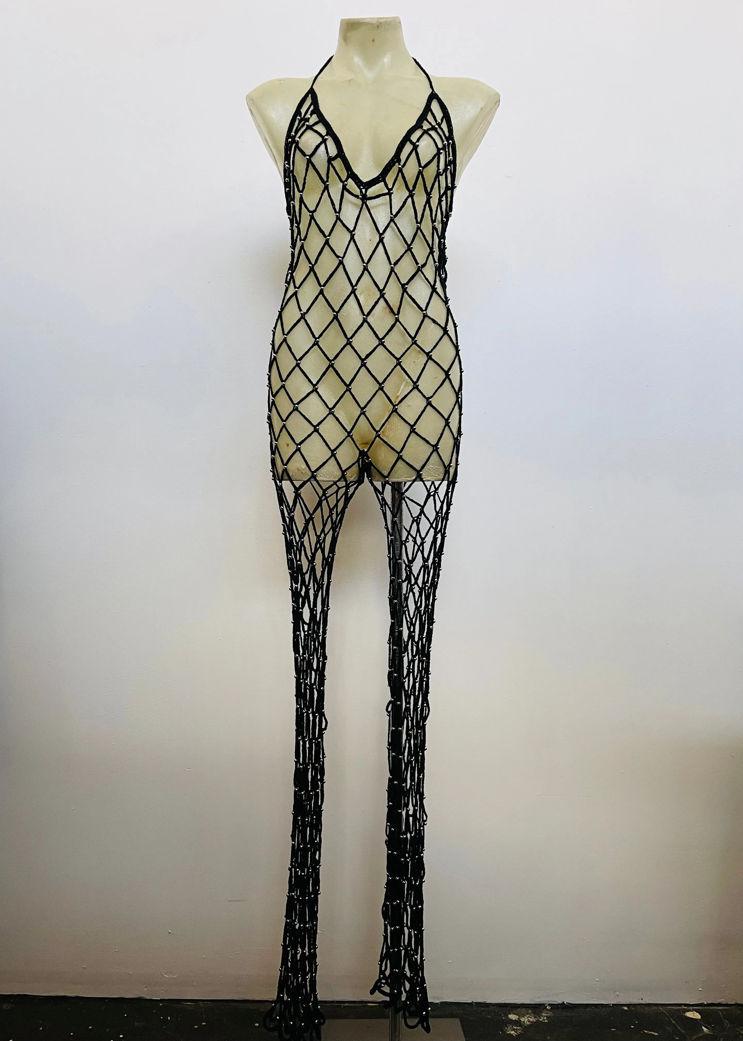 Crochet Embellished Flared Jumpsuit