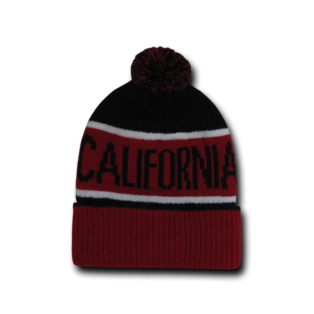 Cuglog K038 Cotopaxi Knit Pom Pom Beanies Hats Fuzzy Ball Winter Ski Caps