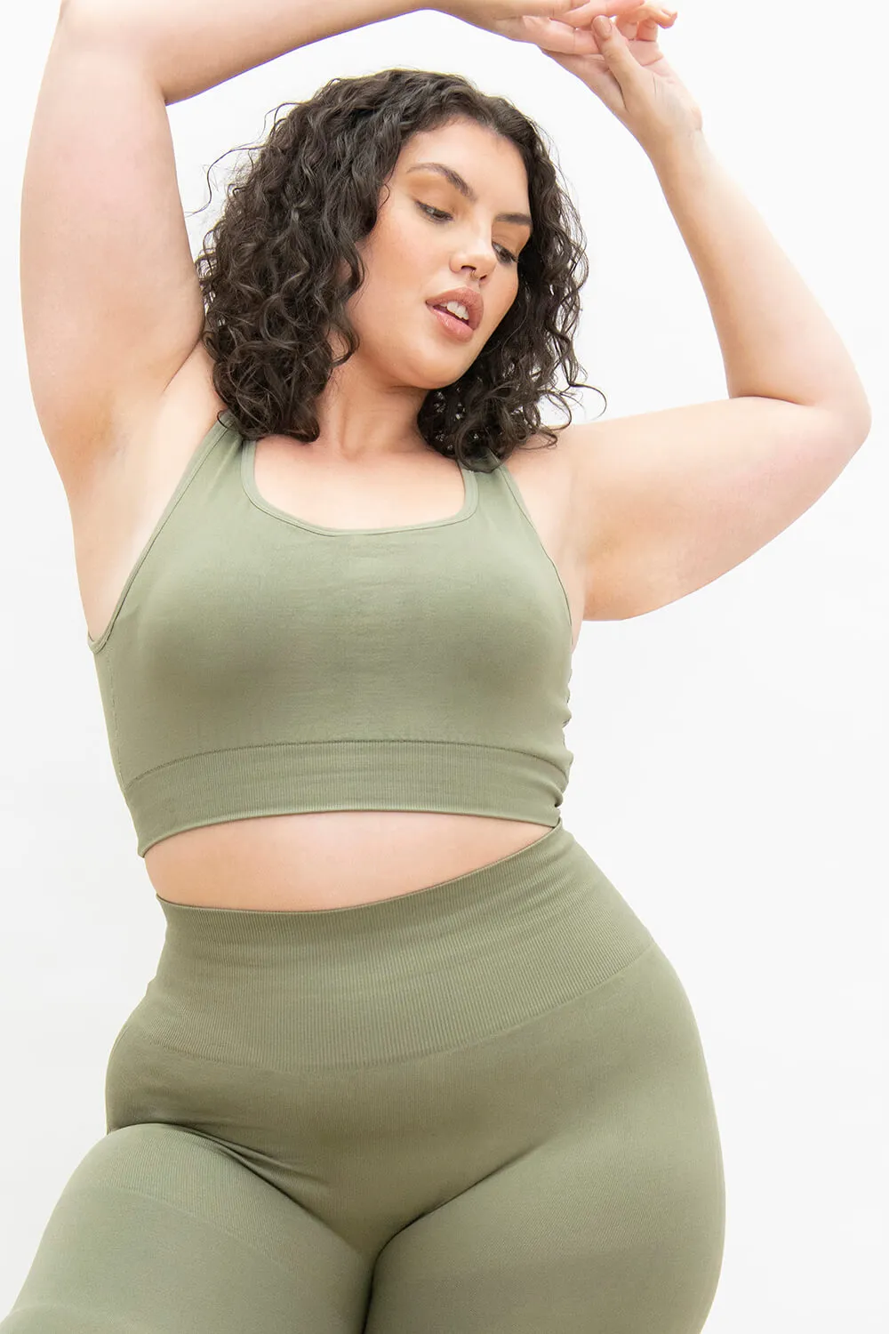 Curve Ultimate Seamless Bralette - Sage Green