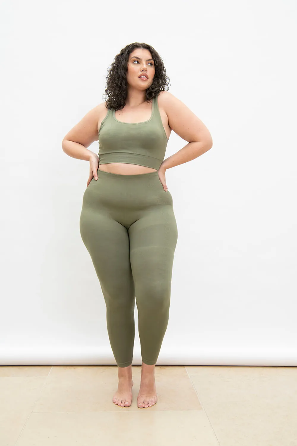 Curve Ultimate Seamless Bralette - Sage Green