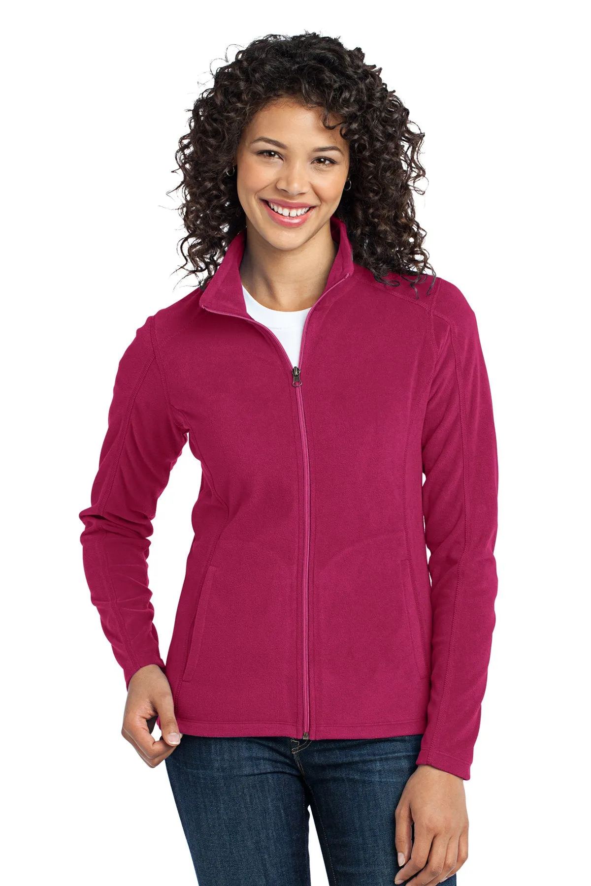 Custom Embroidered Ladies Micro-Fleece Jacket - Lightweight microfleece for everyday wear - Personalized Jacket - 4in by 4in Embroidery