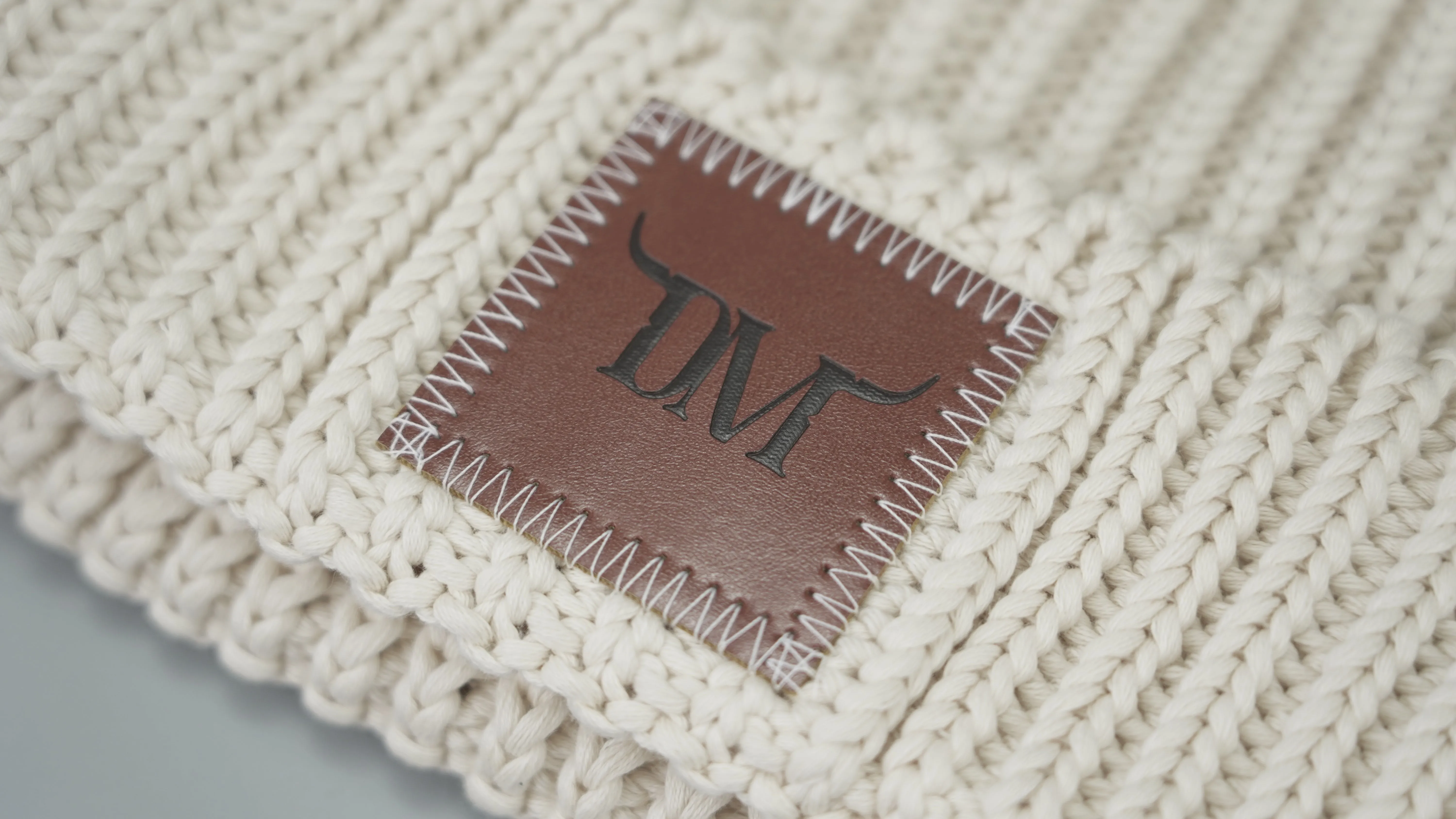 Dani Morgans Knit Logo Beanie