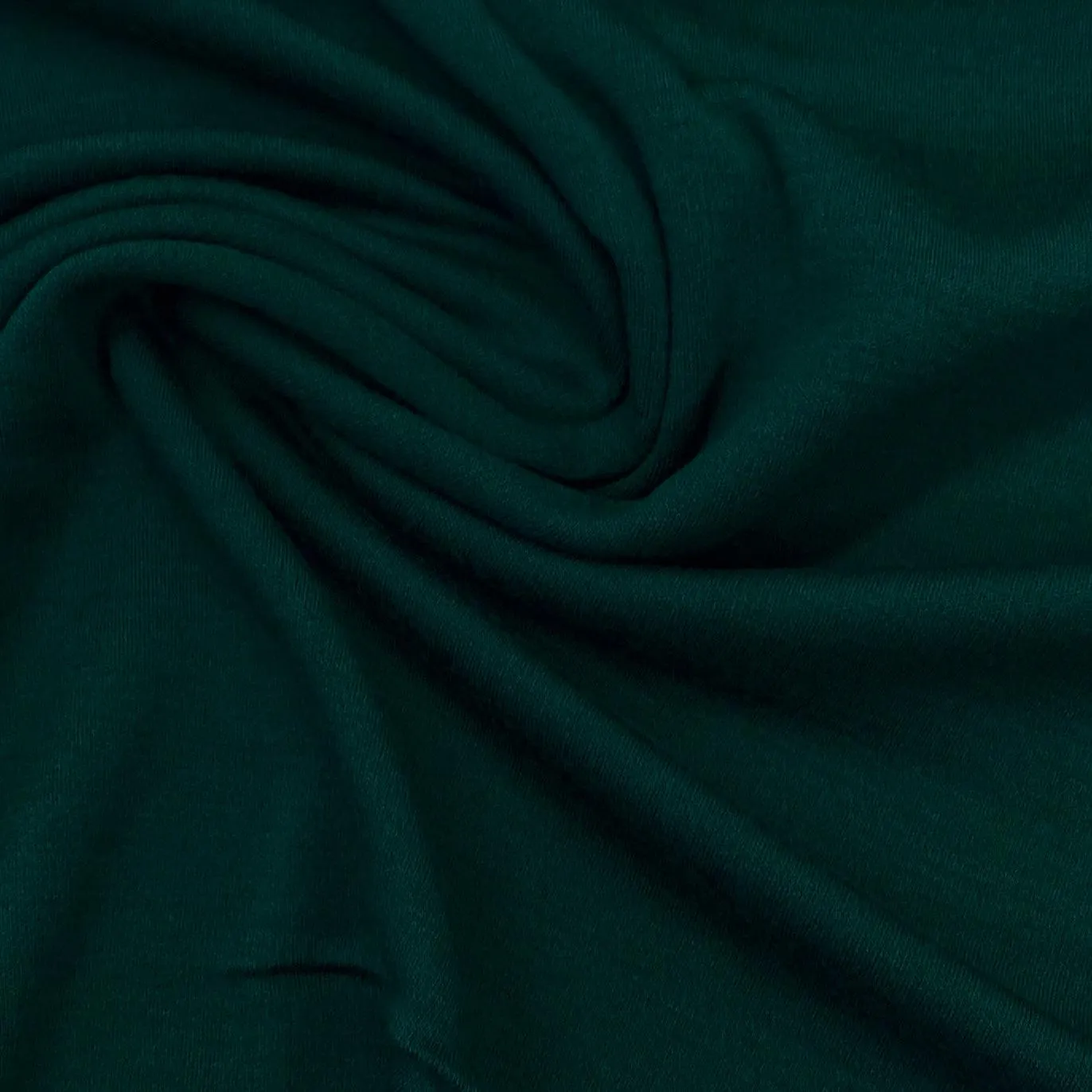 Dark Green 100% Washable Merino Wool Interlock Fabric