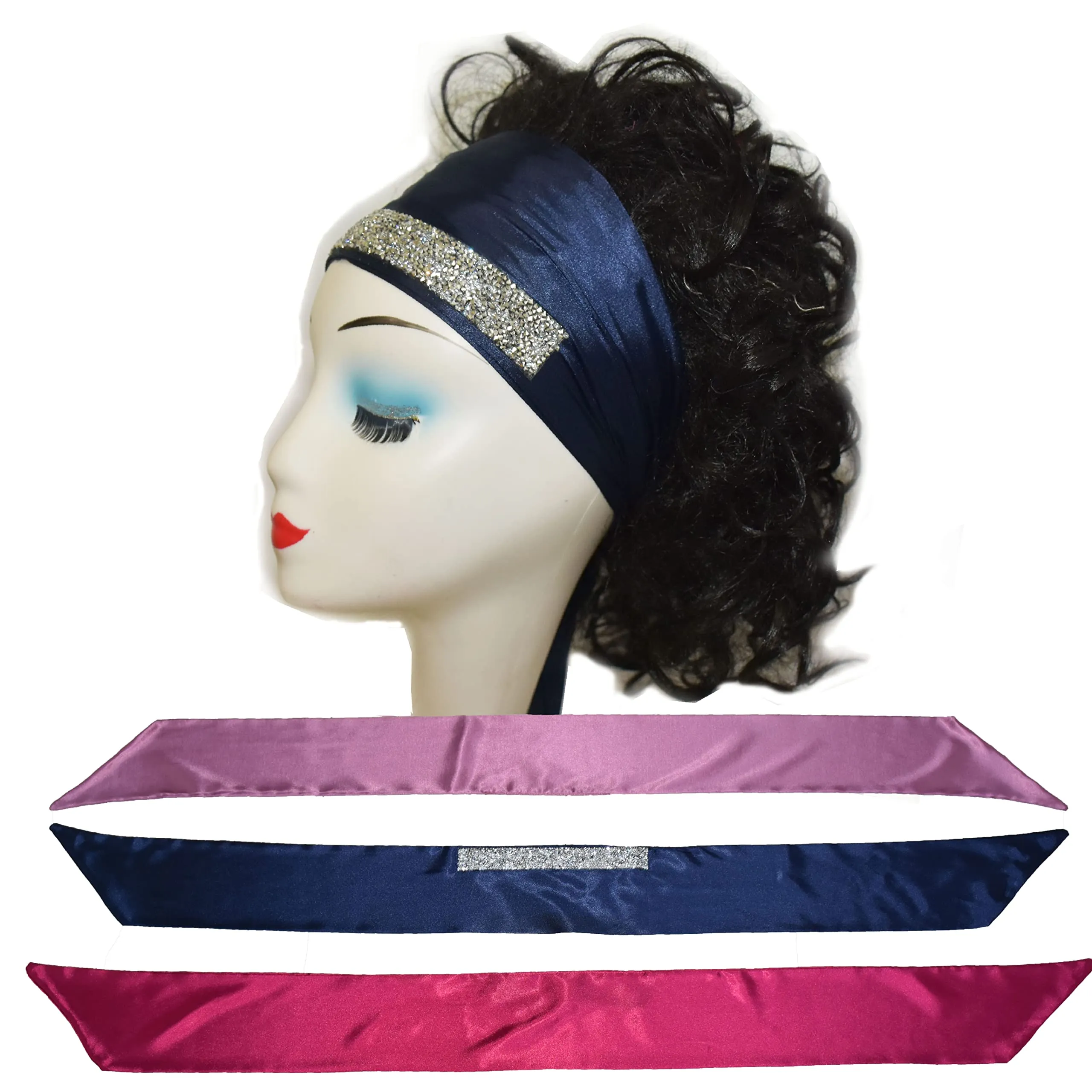 Edge Scarf with rhinestone