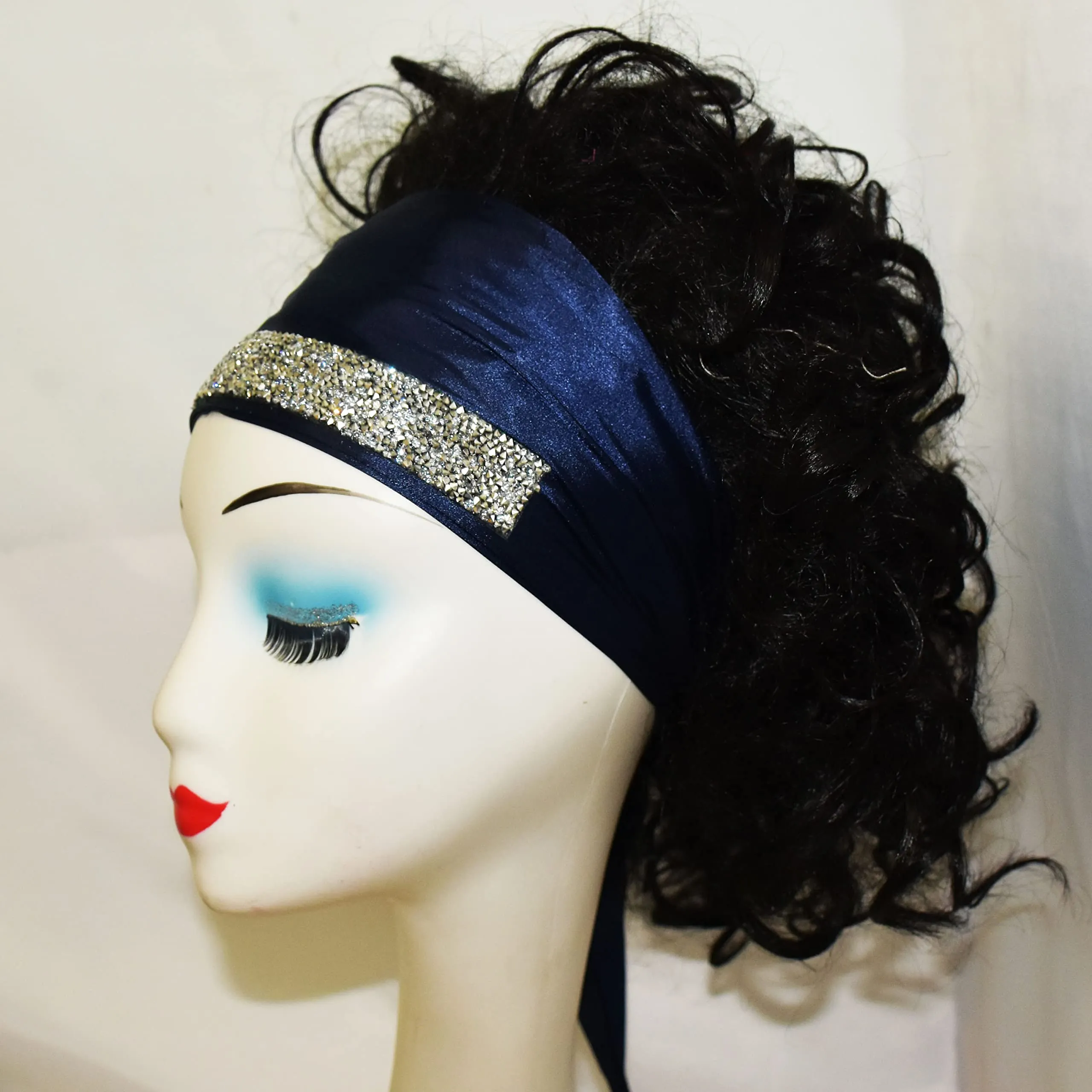 Edge Scarf with rhinestone