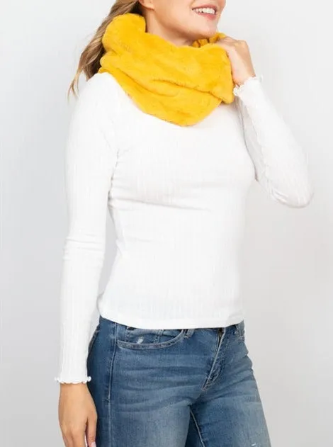 Faux Fur Infinity Scarf