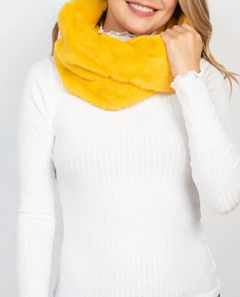 Faux Fur Infinity Scarf