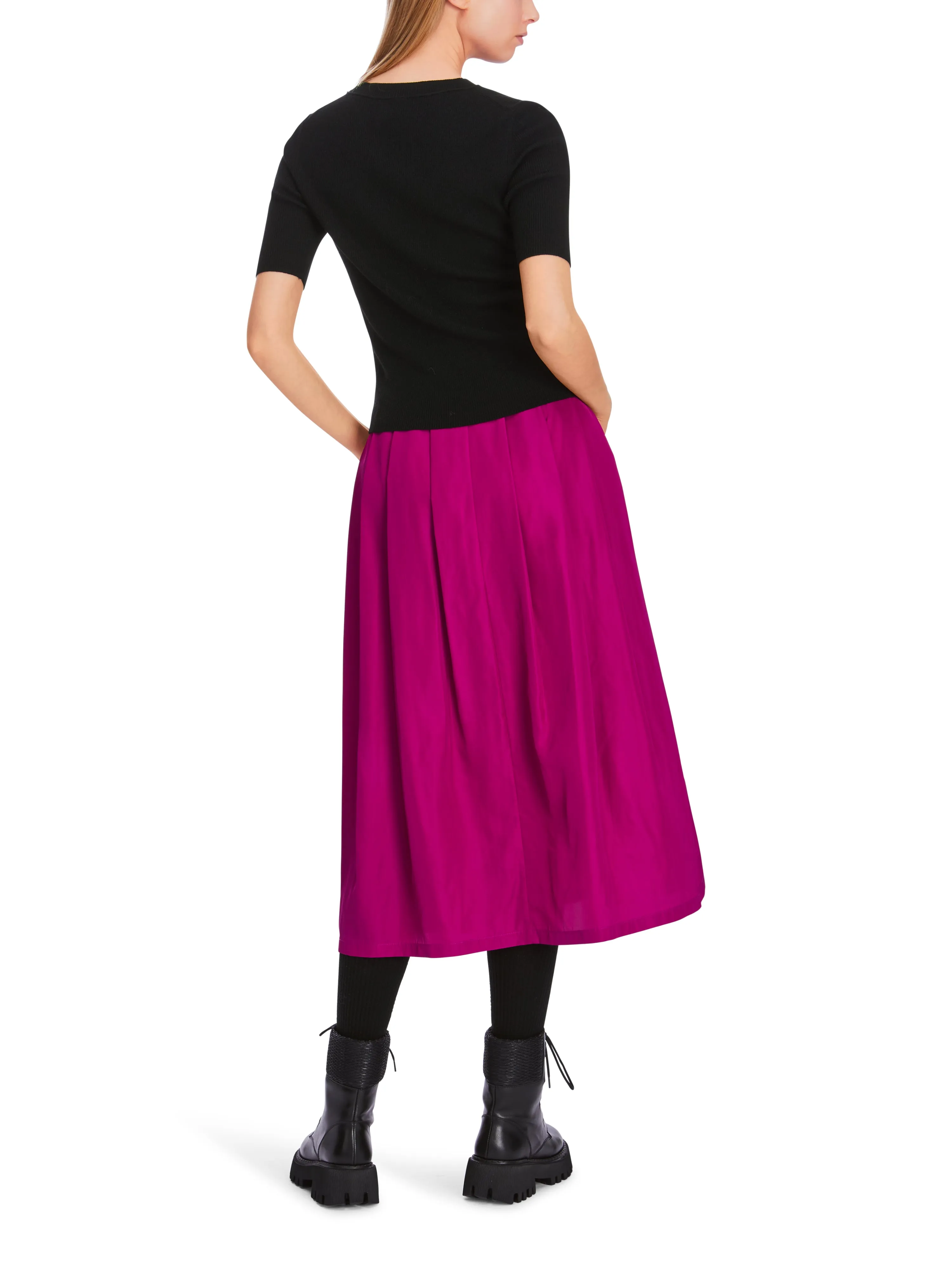 GLITTER WOOL SHORT SLEEVE SWEATER