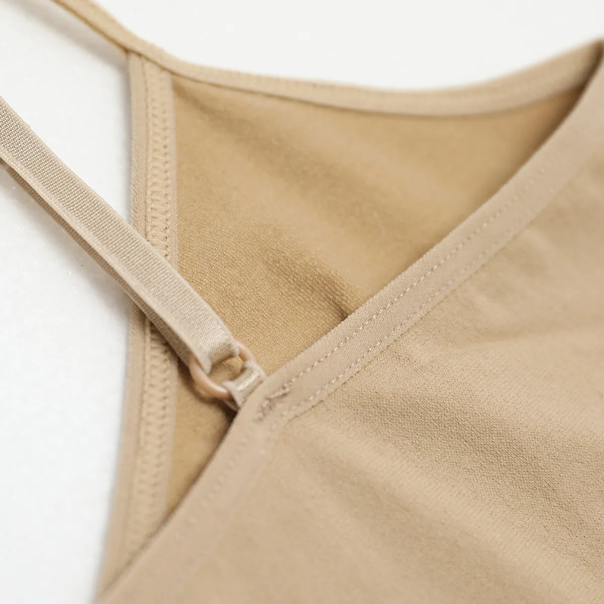 Jastie Seamless Nude Stretchy Slip Dress w/Adjustable Straps