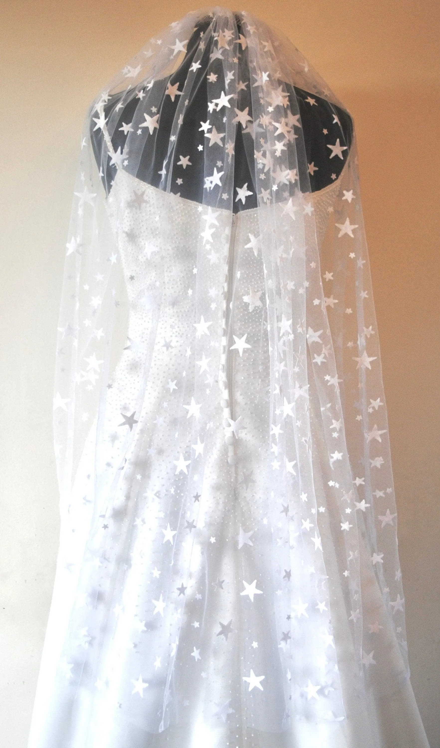 Light Ivory Celestial Bridal Veil