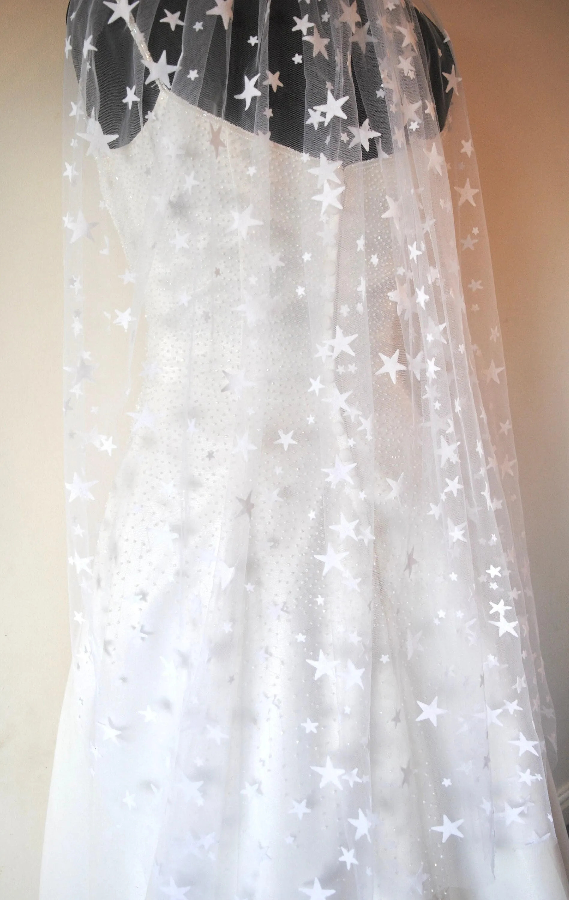 Light Ivory Celestial Bridal Veil