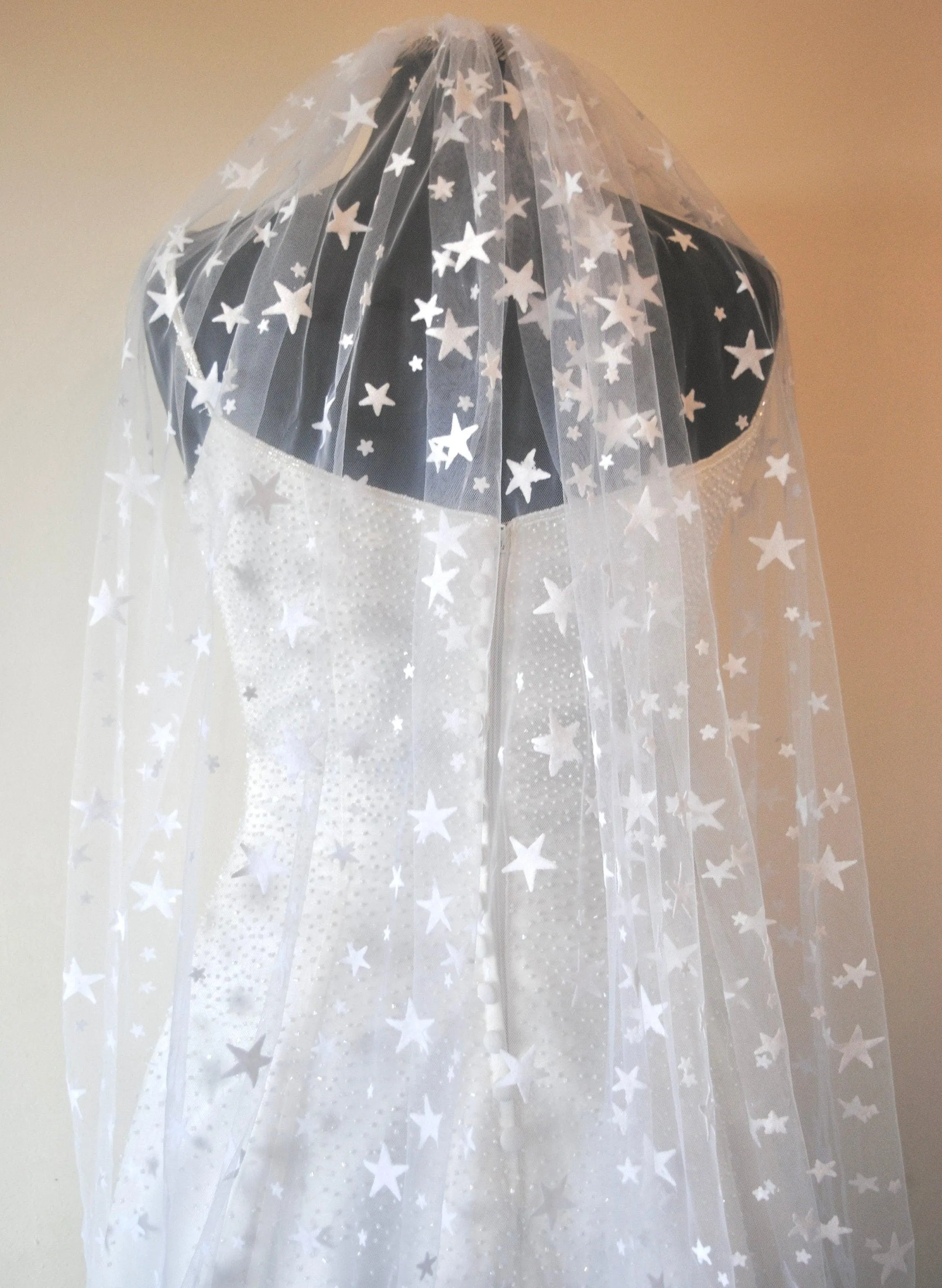 Light Ivory Celestial Bridal Veil