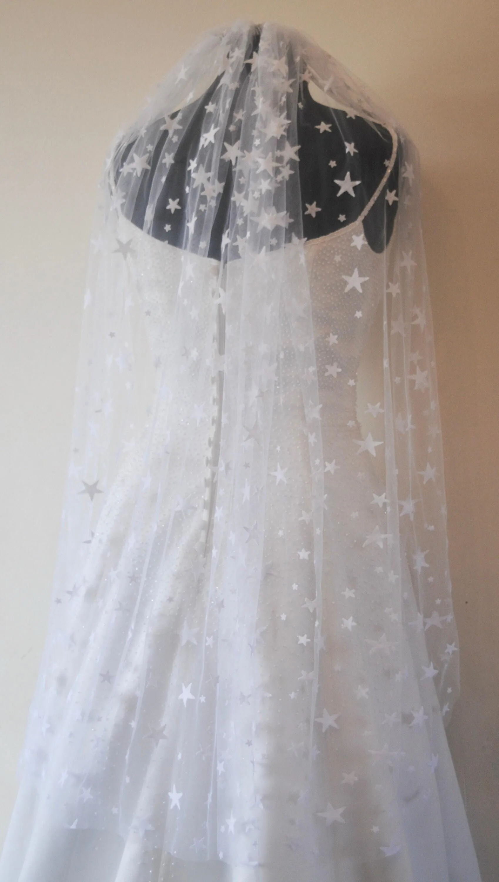 Light Ivory Celestial Bridal Veil