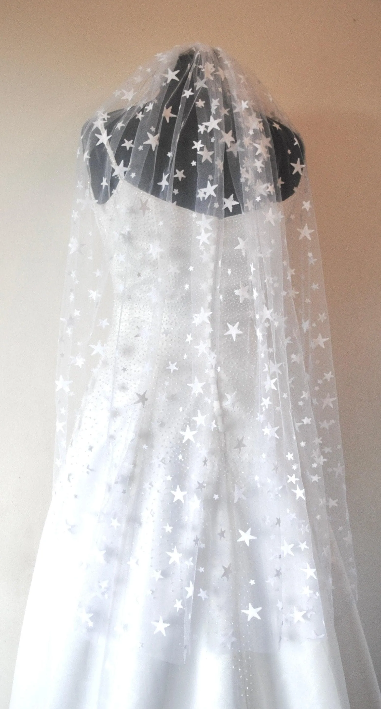 Light Ivory Celestial Bridal Veil