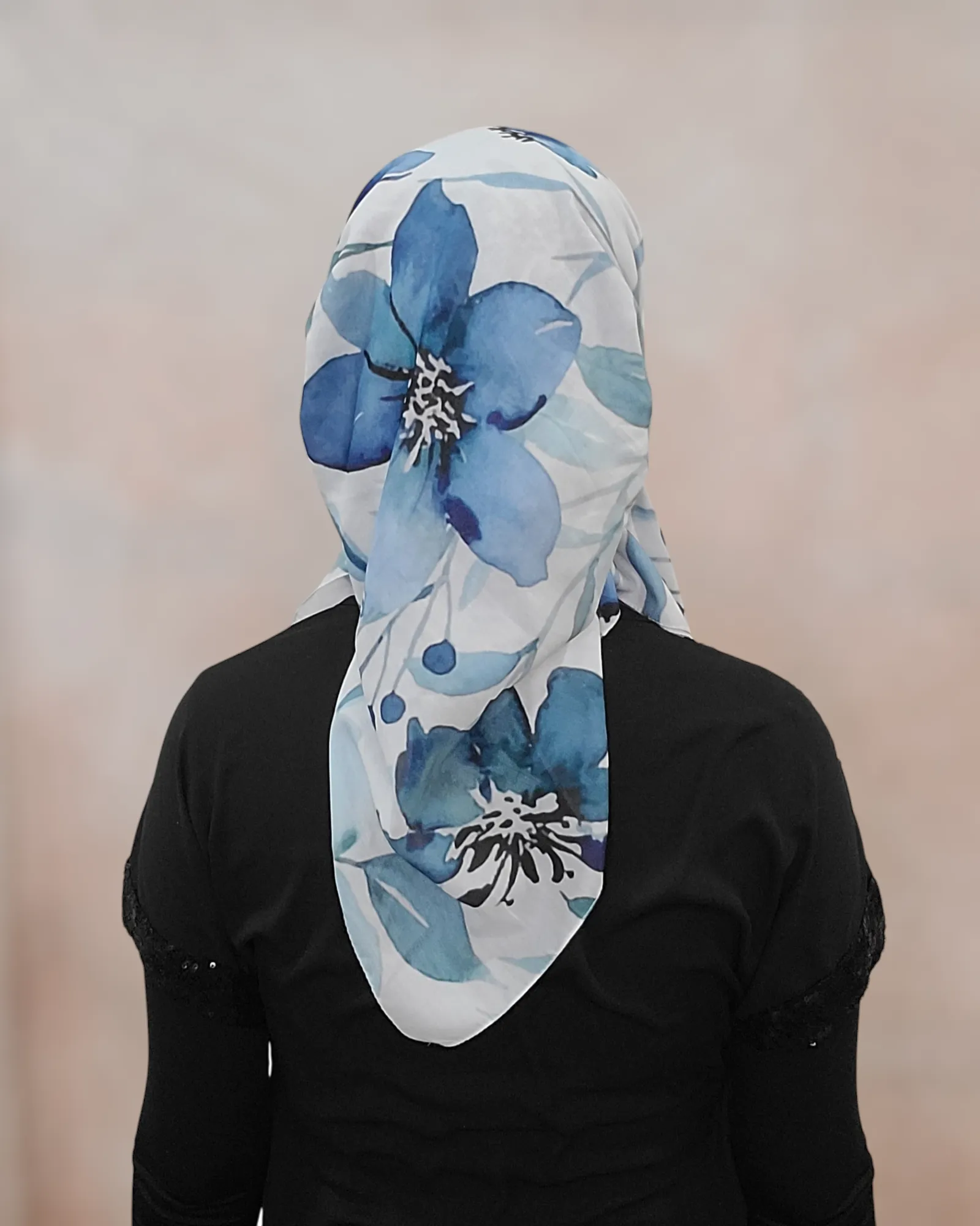 Lilly Blue Pretied Scarf