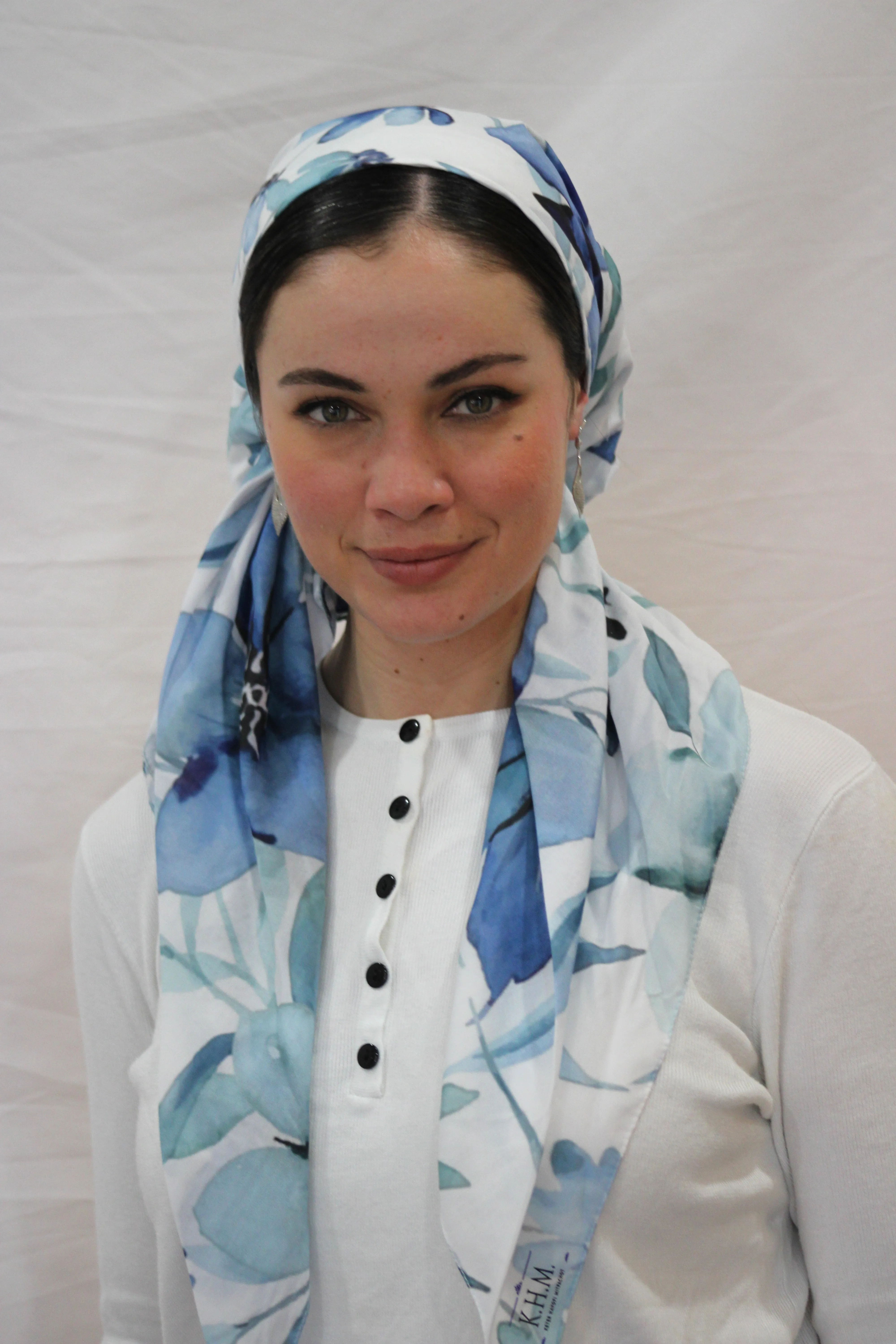 Lilly Blue Pretied Scarf