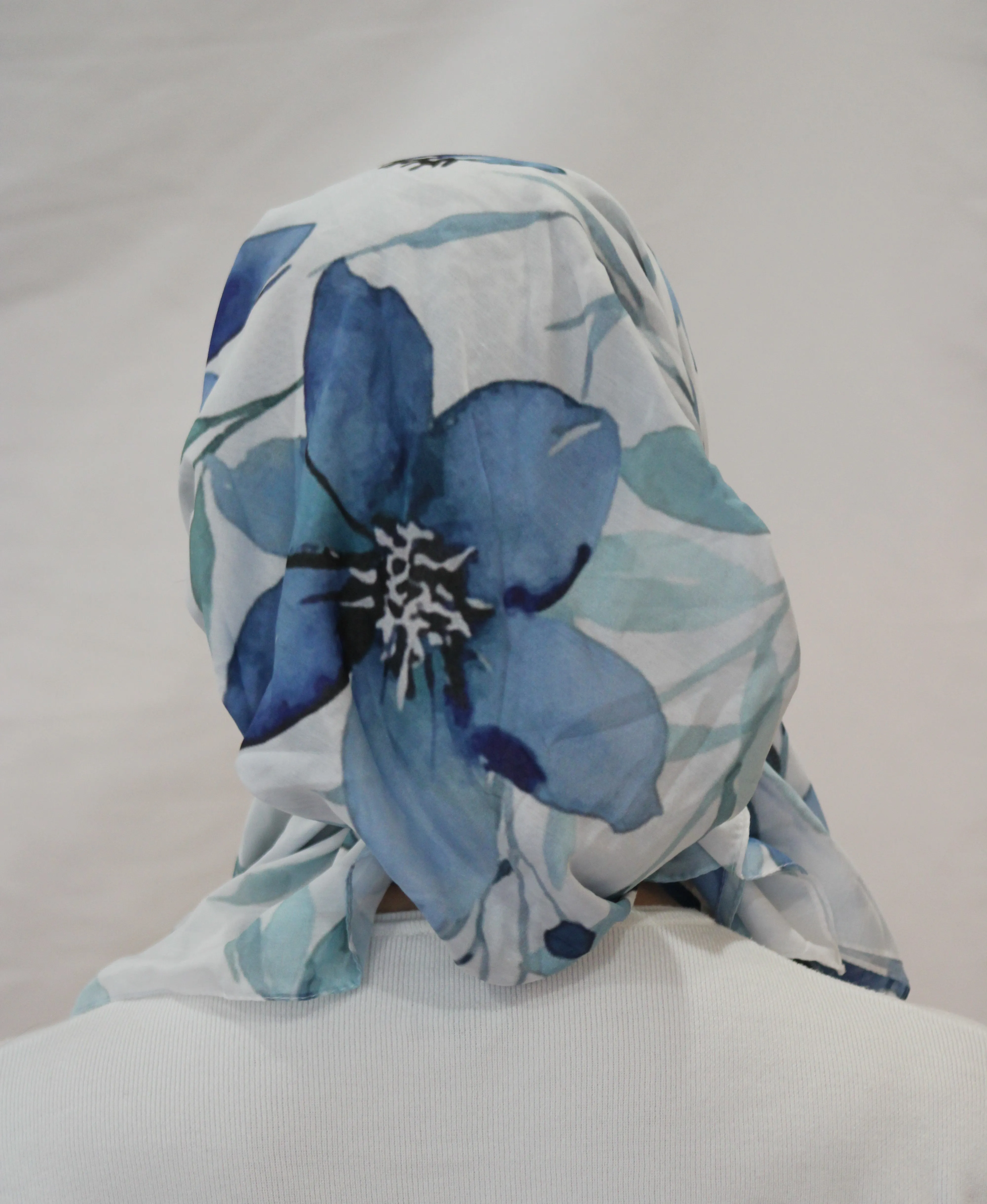 Lilly Blue Pretied Scarf