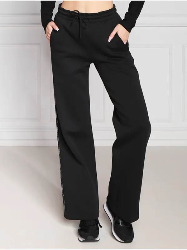 Logo Piping Wide Leg Pants
